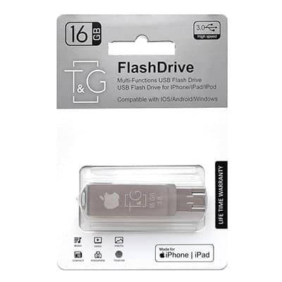 

Флеш-накопитель USB3.0 16GB Lightning T&G 004 Metal Series (TG004IOS-16G3)