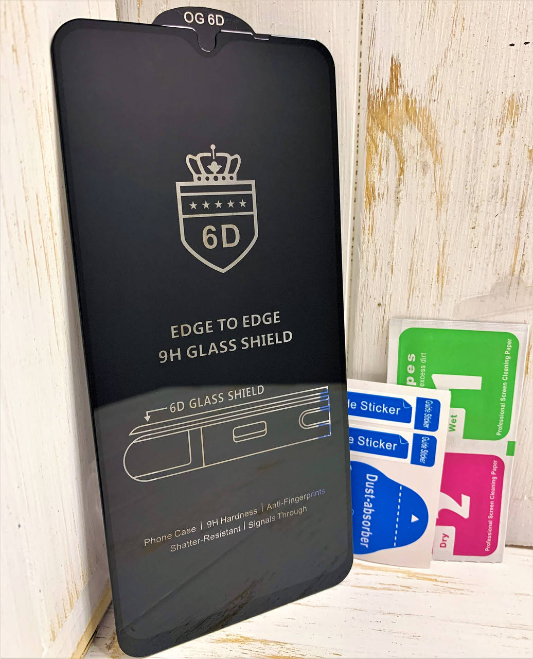 

Защитное стекло для Xiaomi Redmi 9T 6D чёрное, Прозрачный