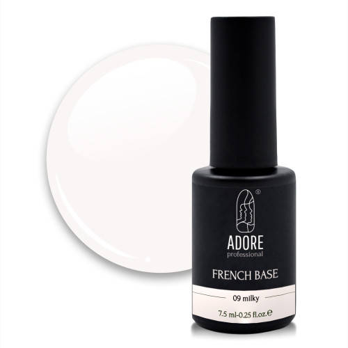 

Основа для гель-лака ADORE French Base №09 Milky 7.5 мл (17738Gu)