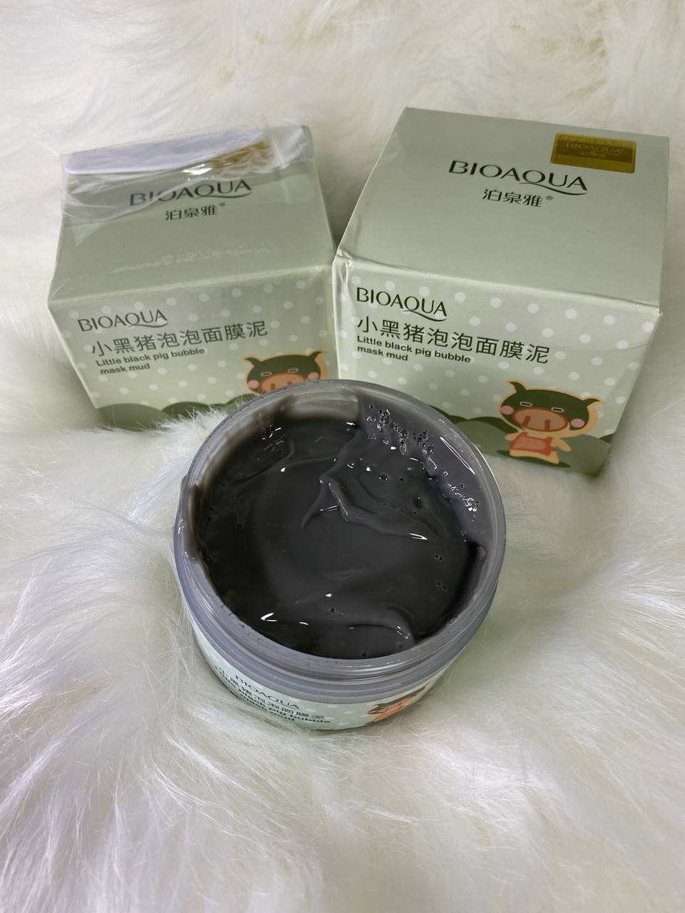 

Кислороно-пузырьковая маска для лица Bioaqua Little Black Pig Babble Mask Mud