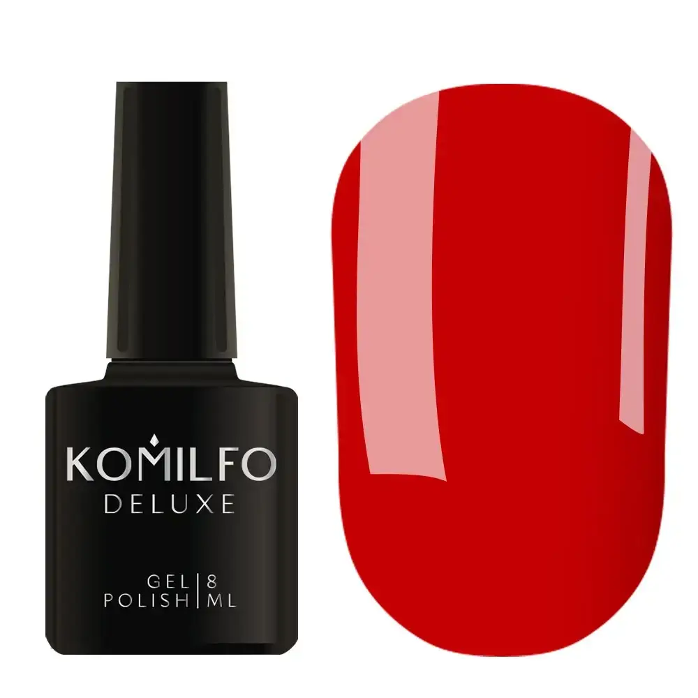 

Гель-лак Komilfo Deluxe Series №D082 (классический красный, эмаль), 8 мл