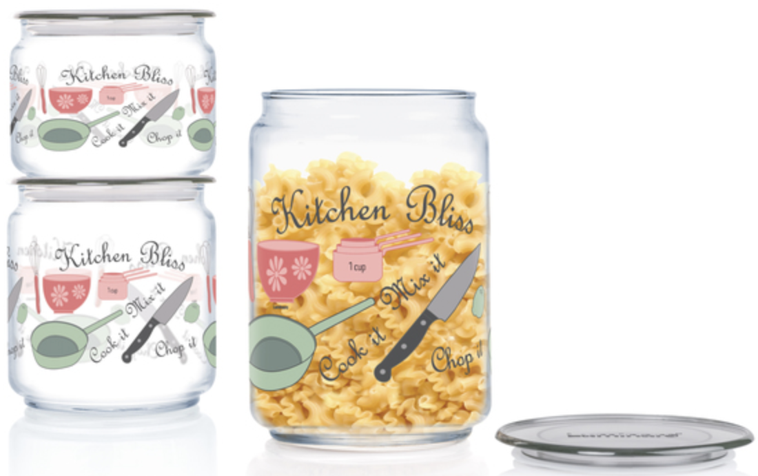 

Набор банок Plano Kitchen Bliss 0,5л,0,75л,1л-3шт