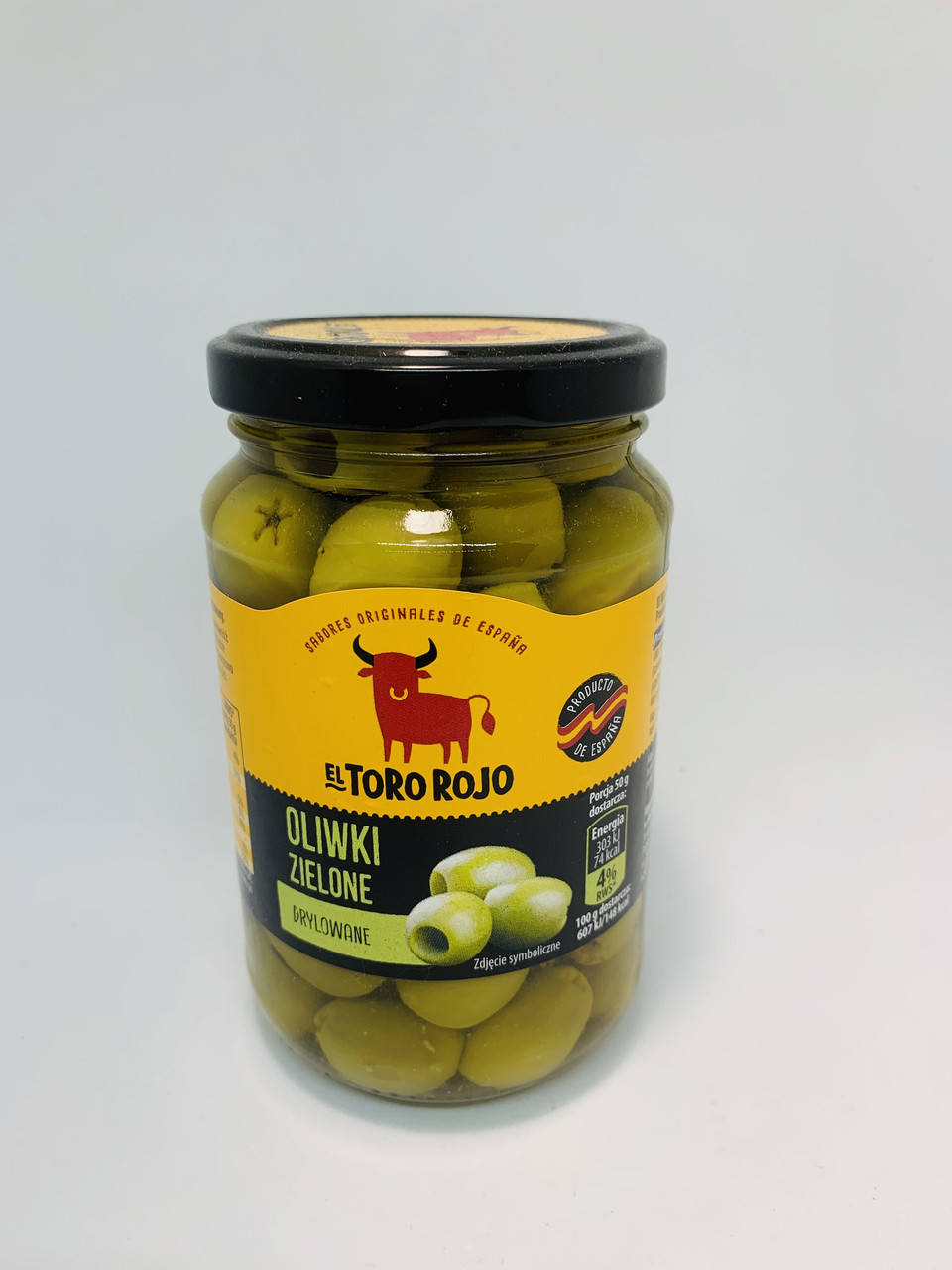 

Оливки El Toro Rojo без косточки, 340/160 грамм