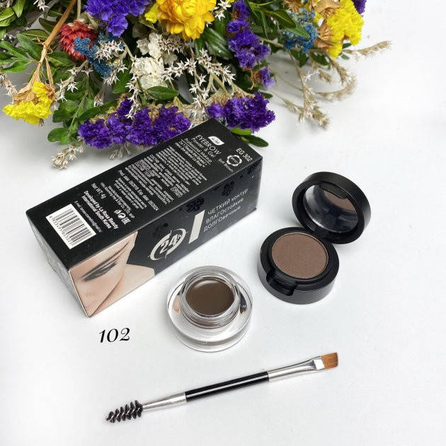 

Помада для бровей + тени для бровей № 102 Коричневий / BROWN La Rosa