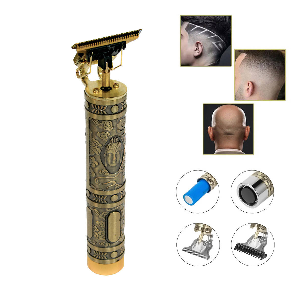 

Машинка для стрижки волос Professional Hair Clipper TH-8002 окантовочная машинка, триммер для бороды (NS)