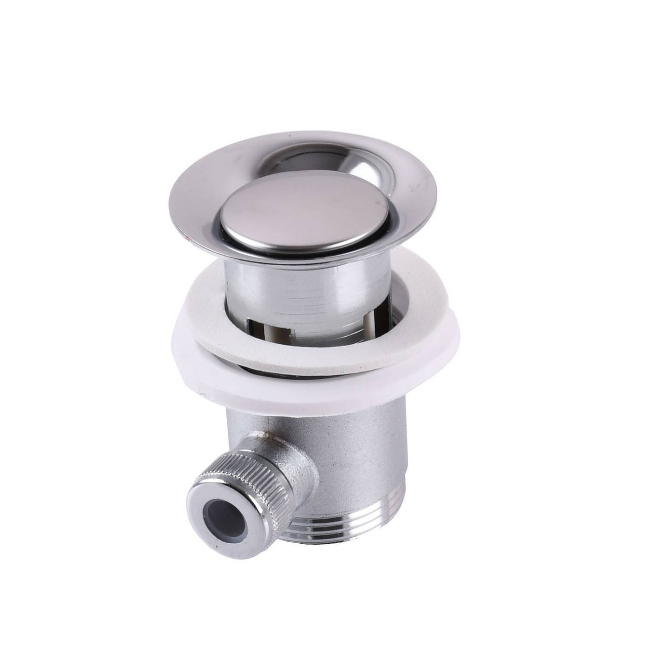 

Донный клапан механический для раковины с переливом GLOBUS LUX H3P102 000000991 крышка 63мм 107944, Хром