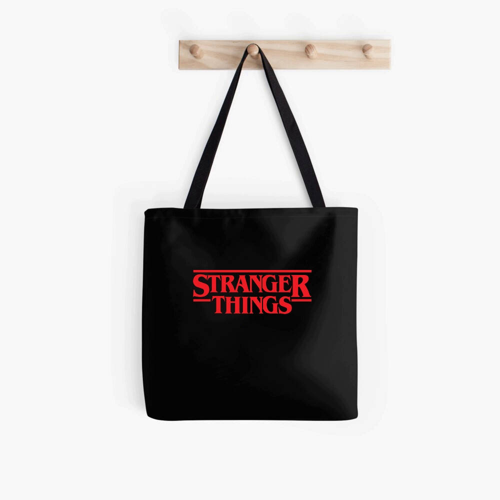 

Эко сумка шоппер Stranger Things Logo унисекс сумки Очень странные дела, Черный
