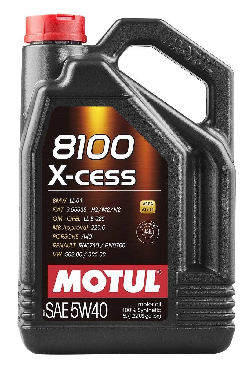 

MOTUL 8100 X-cess 5w40 Масло моторное 5L motul x cess 5w40