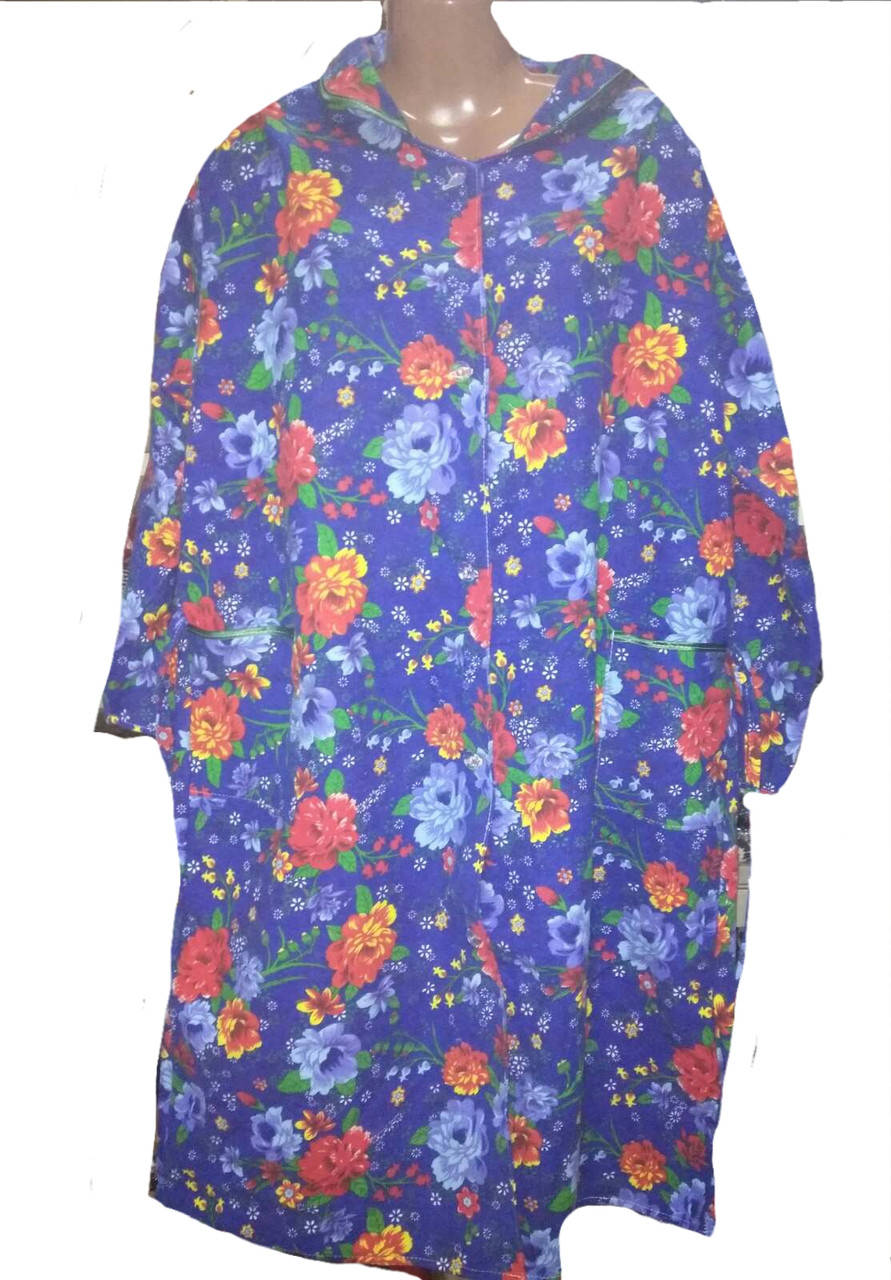 

Байковые халаты на пуговицах, Белый