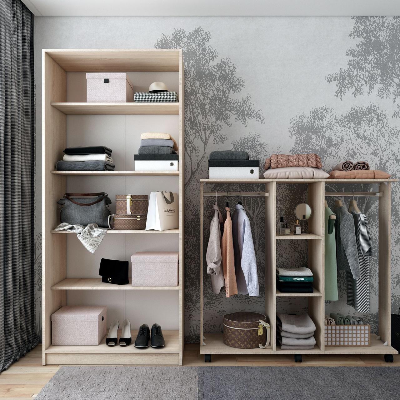 Гардеробна стійка Doros Д3 Дуб сонома 130х40.1х121 (41510112) 2