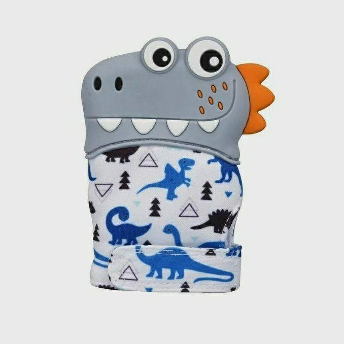 

Дино митенка шуршалка грызунок-рукавичка Серый