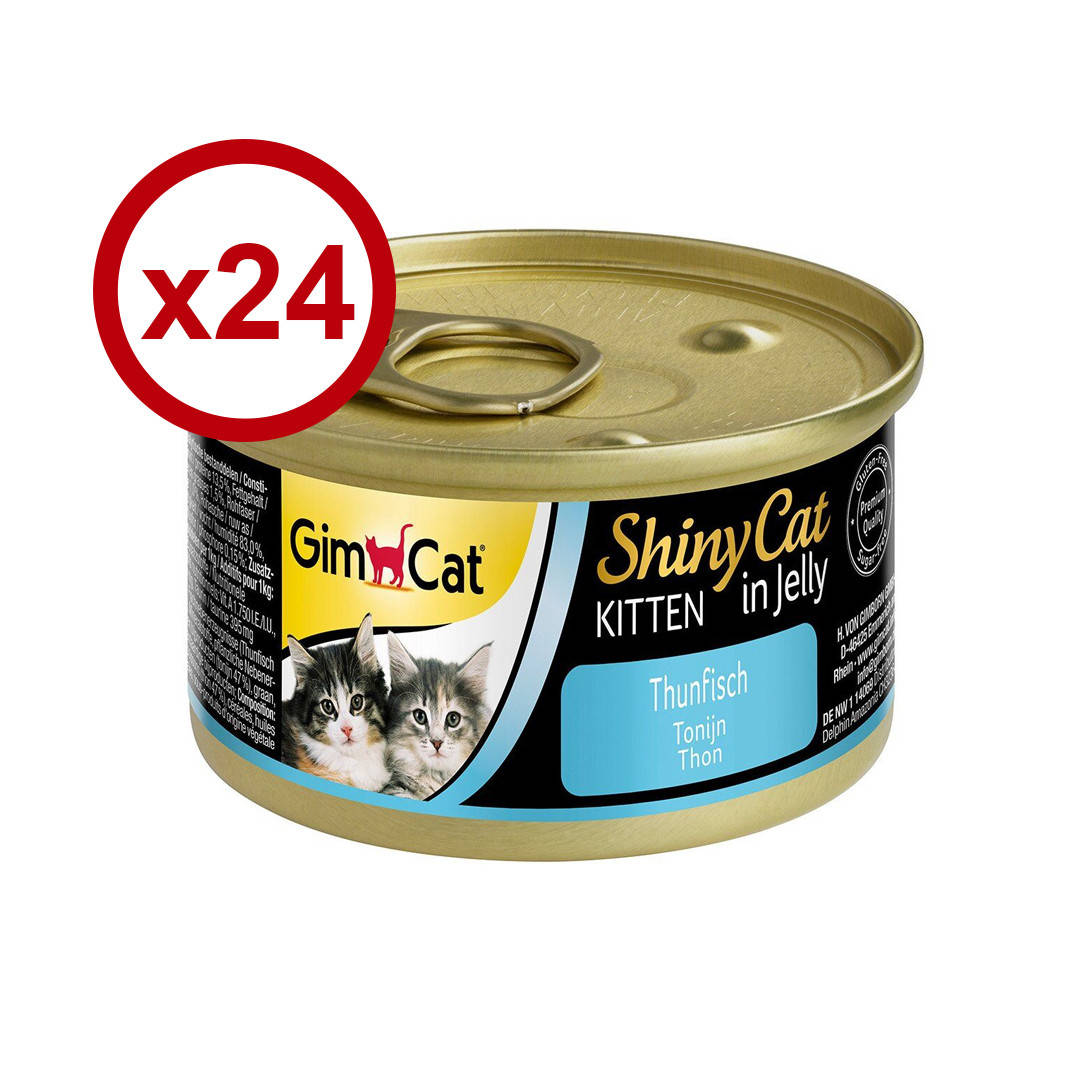 

GimCat ShinyCat Kitten консервы для котят 70г*24шт (тунец)