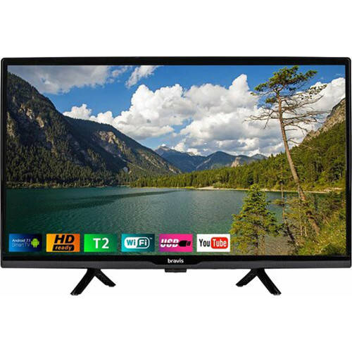 

Телевизор 24" BRAVIS LED-24G5000 Smart + T2 Black