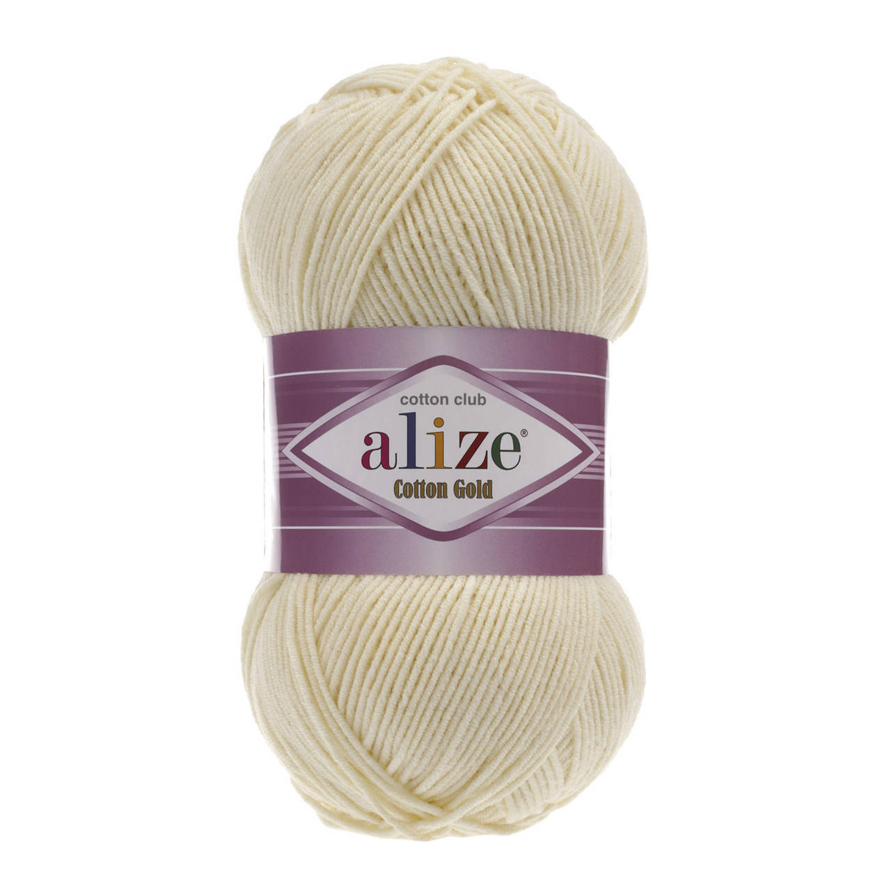 

Alize Cotton Gold (Ализе Коттон Голд) № 01 кремовый (Пряжа хлопок, нитки для вязания)