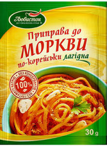 

Приправа до моркви по-корей (лагідна)"Любисток"30г (1*5/100)