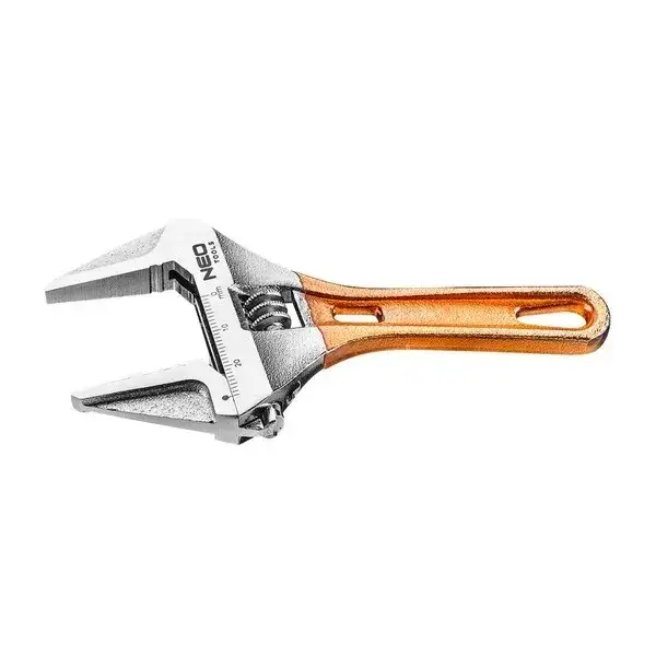 

Разводной ключ Neo Tools 03-021 (короткий кованый 156 мм, рабочий диапазон 0-43 мм.)