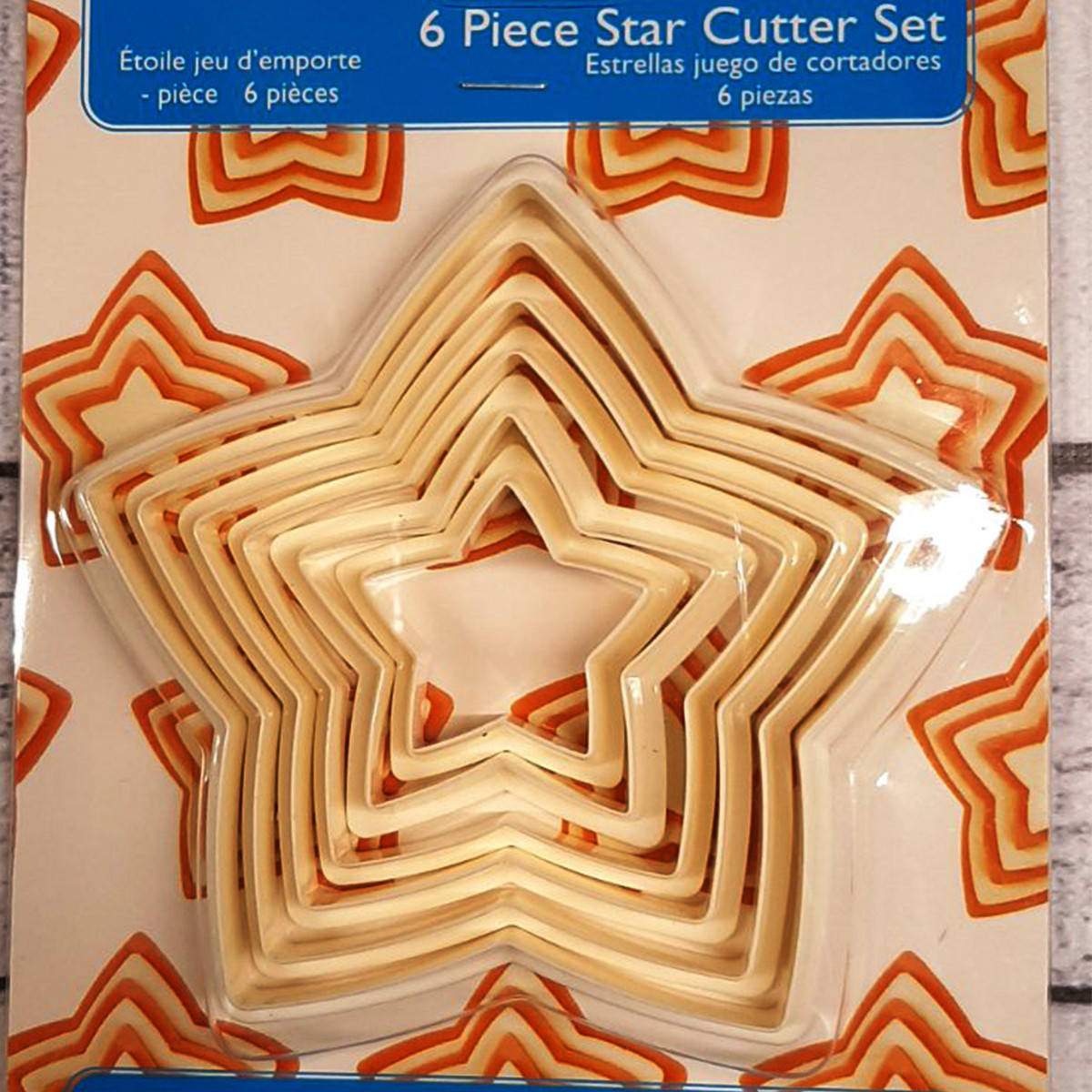 

Набор пластиковых вырубок звездочки