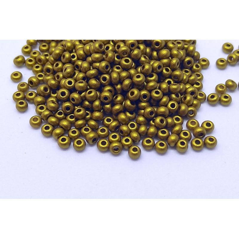 

Чешский бисер Preciosa 10/0 № 01720, металлизированный бронза 50 грамм