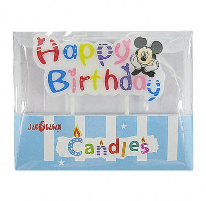 

Свеча Happy Birthday Микки Маус 1шт/уп