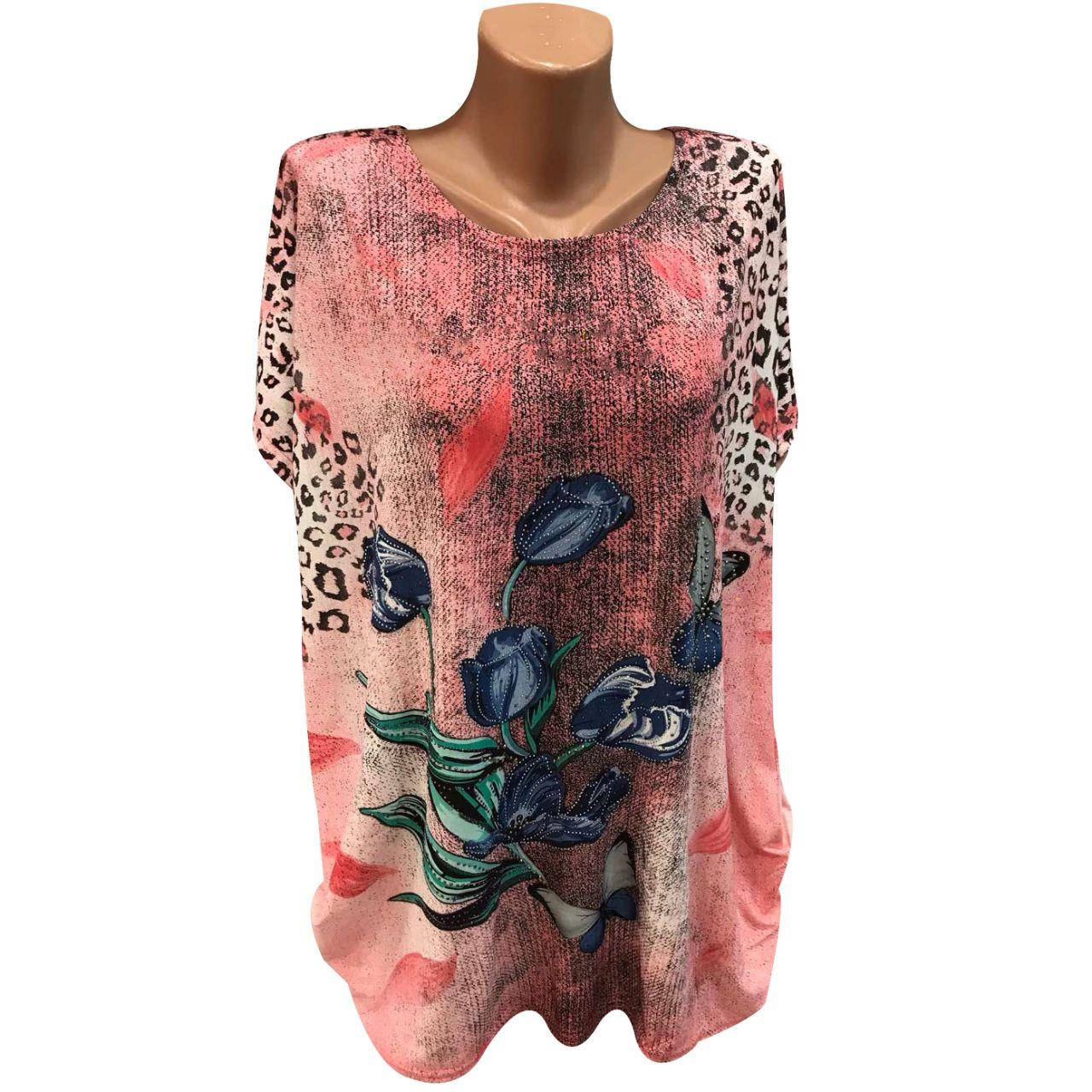 

Туники женские Тюльпаны, Синий