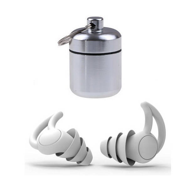 

Универсальные беруши для работы, сна, путешествий Silenta ProPlugs Grey, 3 гребня