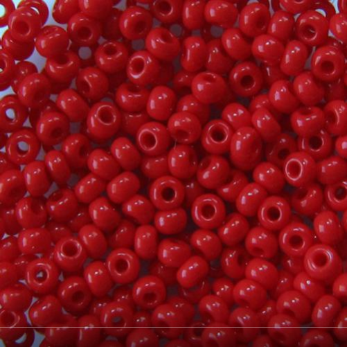 

93190 Бисер для вышивки красный Чехия Preciosa 10/0