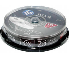 

BD-R (Blu-Ray) HP 25Gb 6х Cake 10