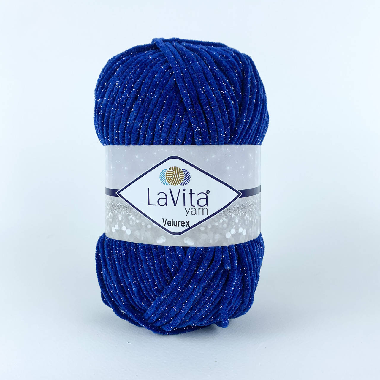 

Lavita yarn Velurex (Лавита ярн Велюрекс) № 5042 ярко синий (Пряжа велюровая, нитки плюшевые)
