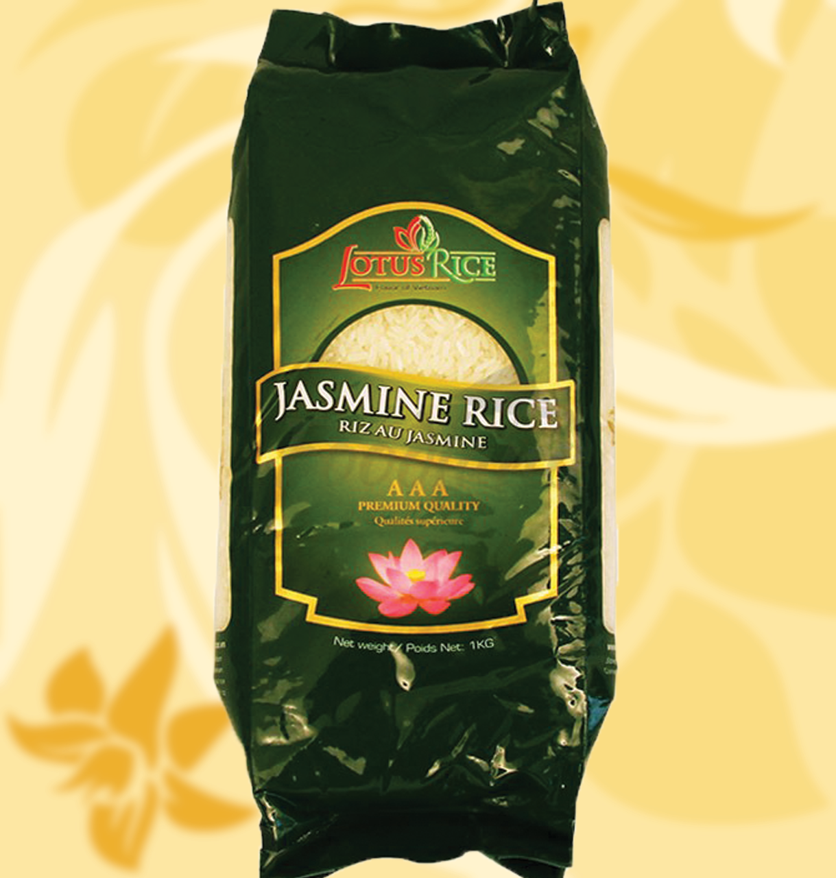 

Рис Жасміновий, Lotus Rice, Jasmine Rice, 1 кг, Ч