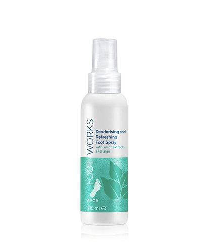 

Лосьон спрей с ароматом экстрактом мяты и алоэ Foot Works Avon 100мл. Эйвон