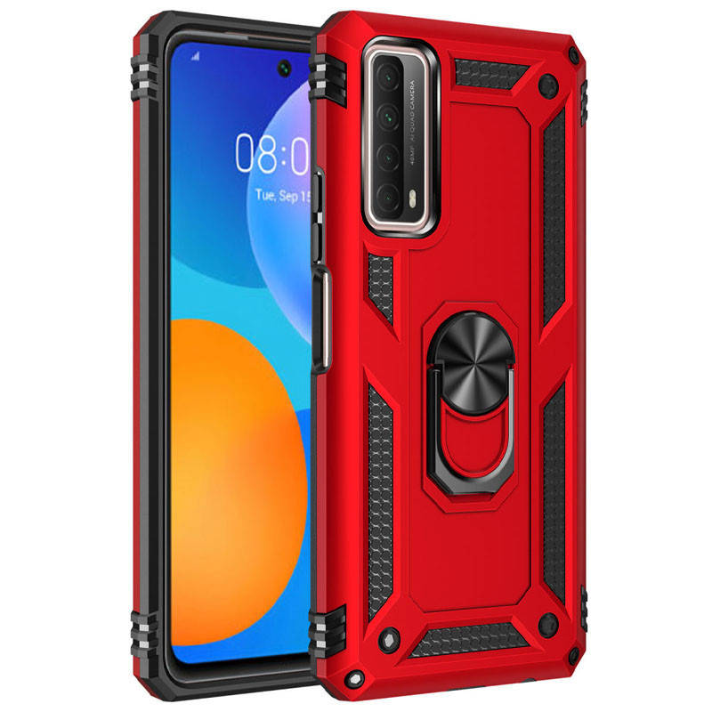 

Ударопрочный Чехол под магнитный держатель для Huawei P Smart (2021) (Красный)