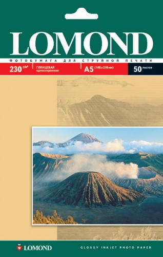 

Фотобумага Lomond 230 г/м глянец 210х148 50л. (102070)