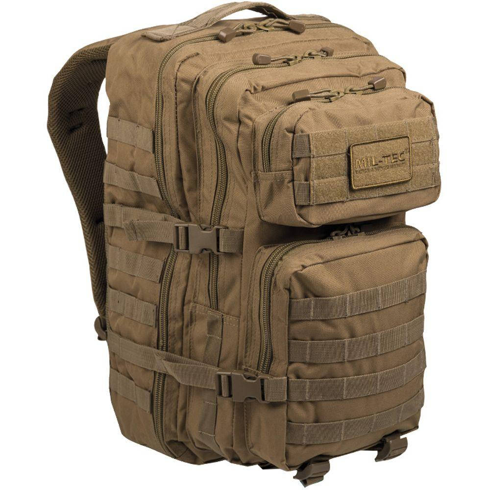 

Рюкзак тактический военный Mil-Tec US Assault Pack II койот 36 литров, Песочный