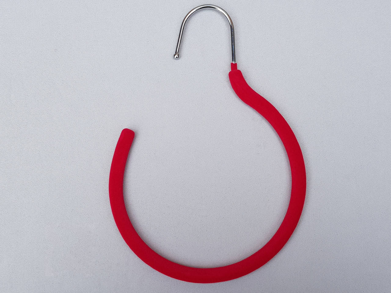 

Плечики крюк металлический флокированный розового цвета, Розовый