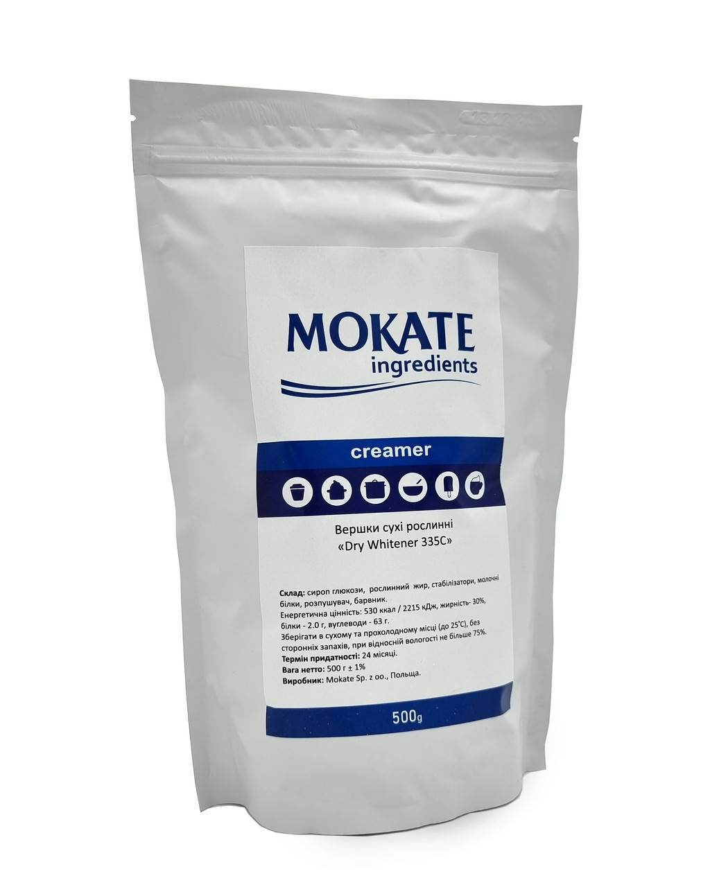 

Сливки сухие Mokate 335C, 30%, 500г