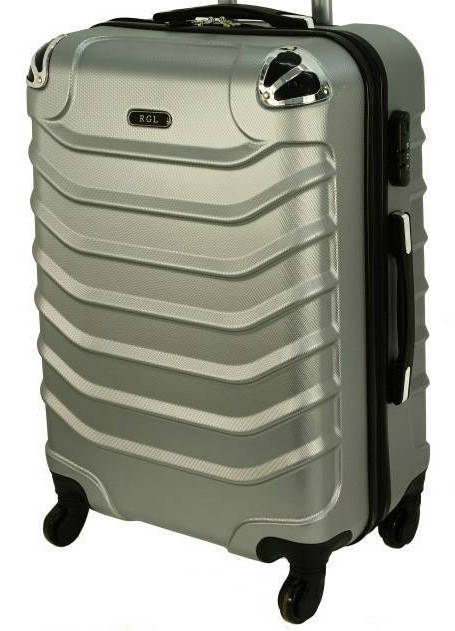 

Чемодан дорожній RGL 730, великий срібний! Новинка 2018! Валіза на колесах на 100л !