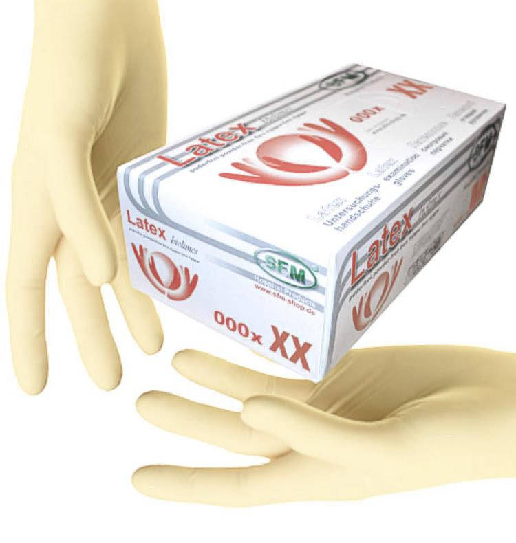 

Латексные перчатки без пудры SFM (50 пар/100 шт в упаковке