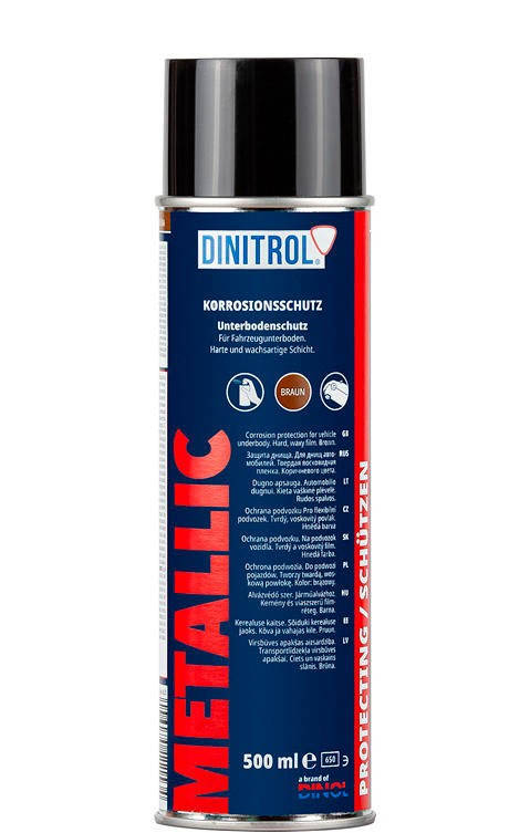 

Антикор для днища и арок Dinitrol Metallic (500 мл, аэрозоль), Коричневый