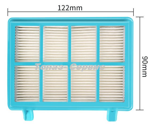 

Hepa фильтр для пылесоса Philips 120*90 мм FC9330 FC9350 FC9351 FC9352 FC9353 FC9570