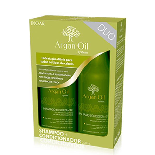 

Набор для волос Inoar Argan Oil шампунь и кондиционер 2х250 мл
