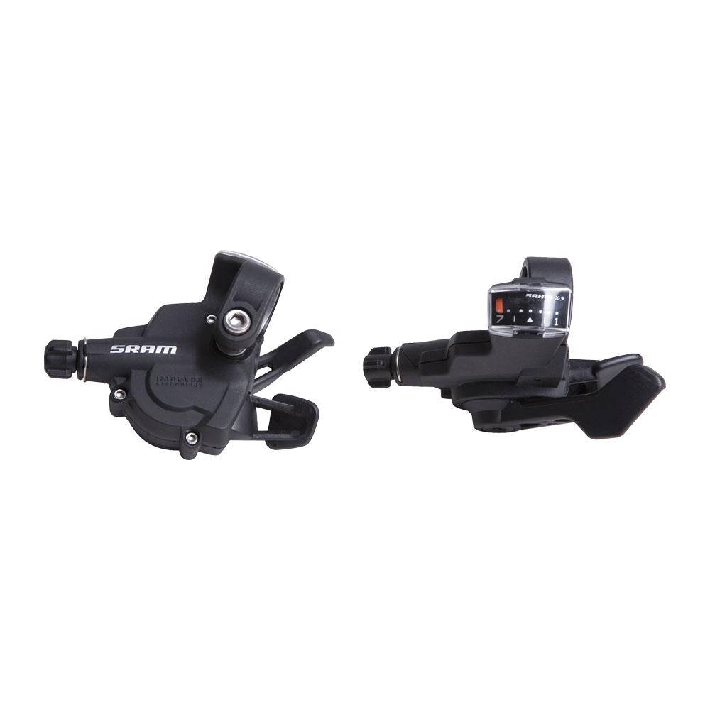 

Манетки SRAM X3 Trigger ліва+права (комплект) 3x7 швидкостей BK