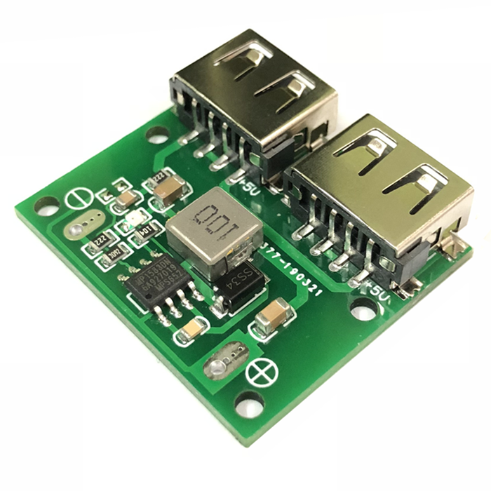 

Модуль знижувального перетворювача з 2x USB 5v 3A для заряджання пристроїв від USB