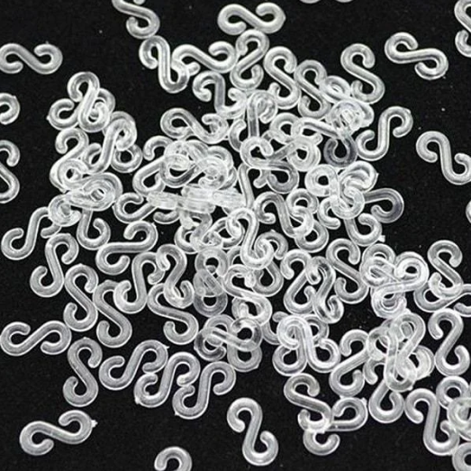 

Клипсы застежки прозрачные для браслетов из резинок