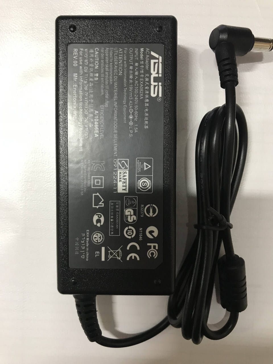 

Блок питания к ноутбуку Asus 19v-3.42a (5.5*2.5)