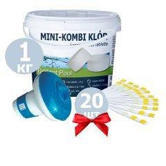 

Химия для бассейна «Аква Старт 3в1» IntexPool 80021, (MINI: хлор 1 кг, поплавок, тест-полоски 20 шт)