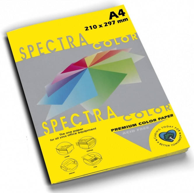 

Бумага цветная SPECTRA COLOR А4 80 г/м2 неон желтый IT363 cyber hp yellow