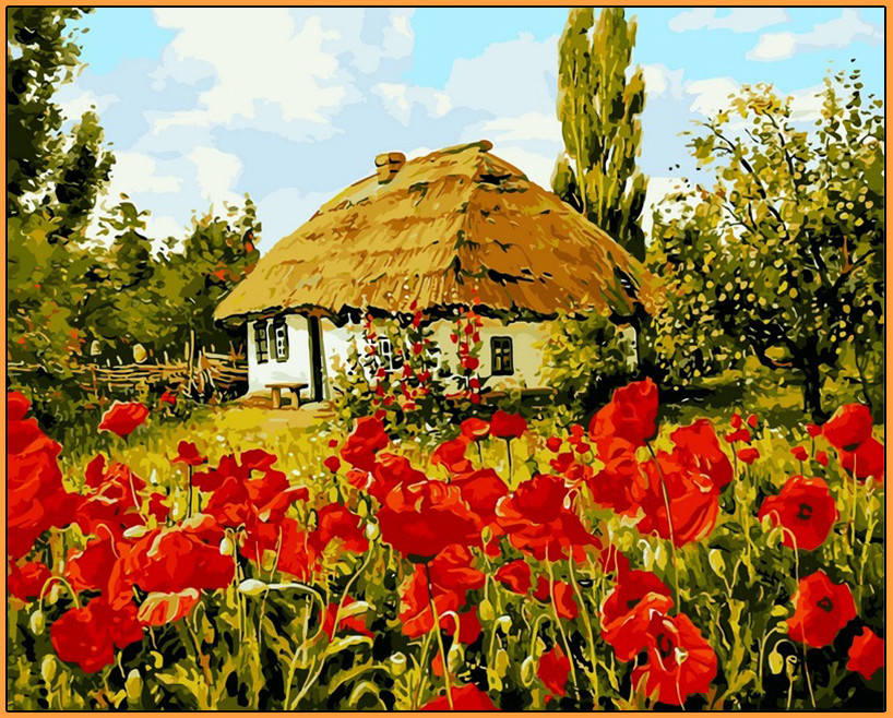 

Картина по номерам Babylon Домик в маках (NB355R) 40 х 50 см