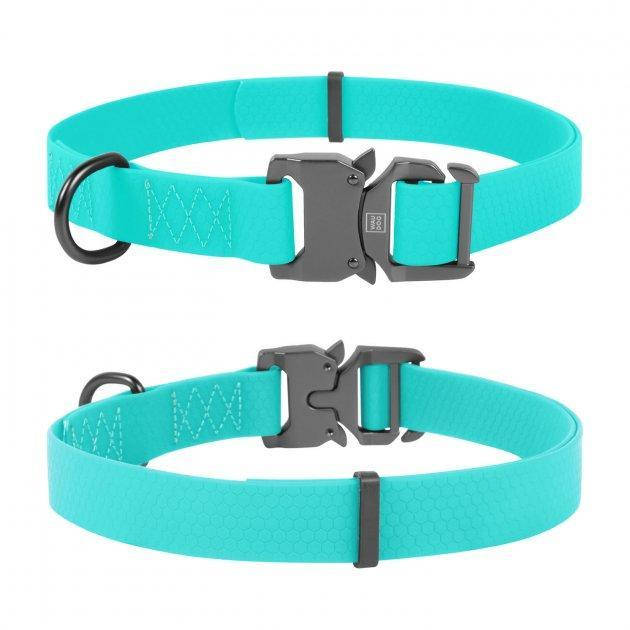 

Ошейник "WAUDOG" Collar Waterproof M-XL (шир 25 мм, дл 35-70 см) светящийся, Бирюзовый