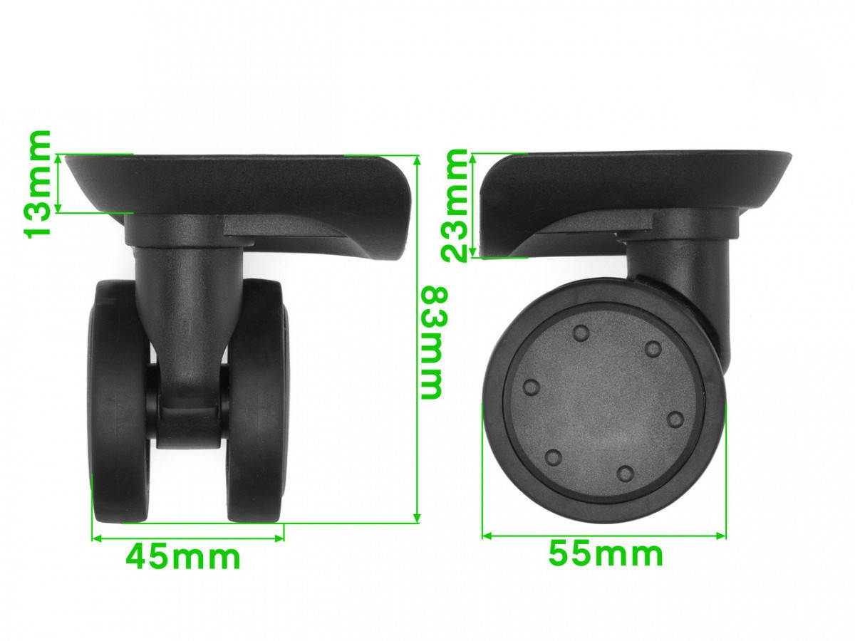 

Колесный блок для чемодана ЧКБ18 - 609с, Черный