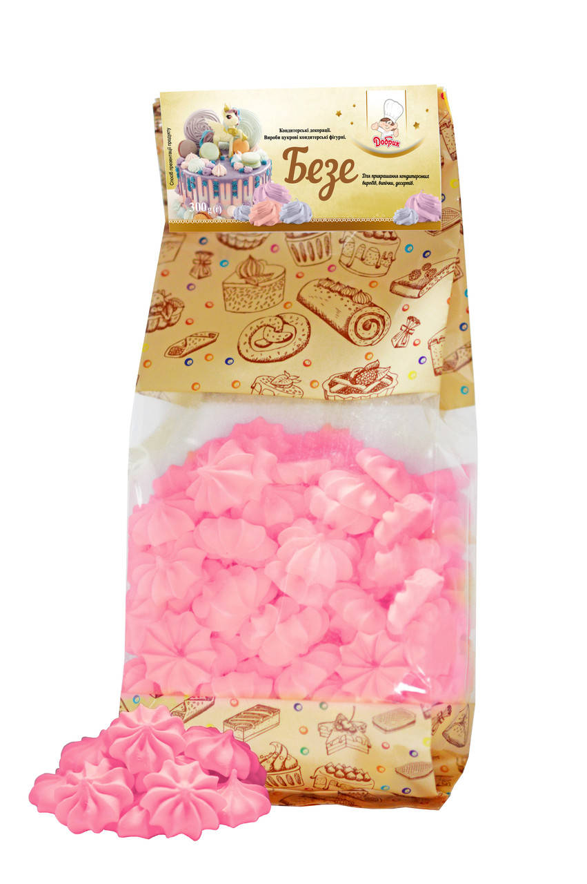 

Безе розовое, 300г, Розовый